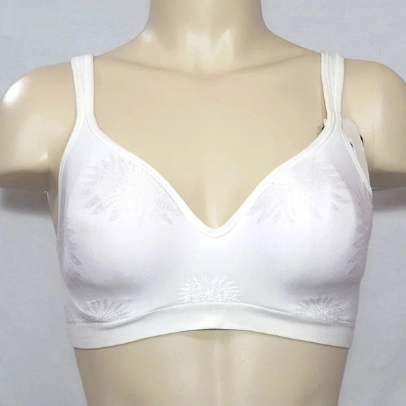 36C Bali 3463 B540 Comfort Revolution Wire Free Bra White NWT  New with Tags - Picture 1 of 3